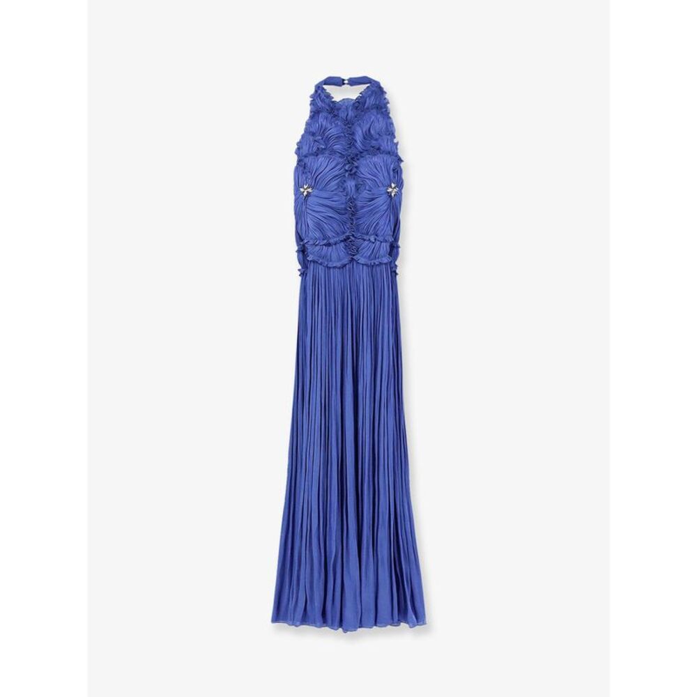 Costarellos Women Lurex Georgette Long Dress